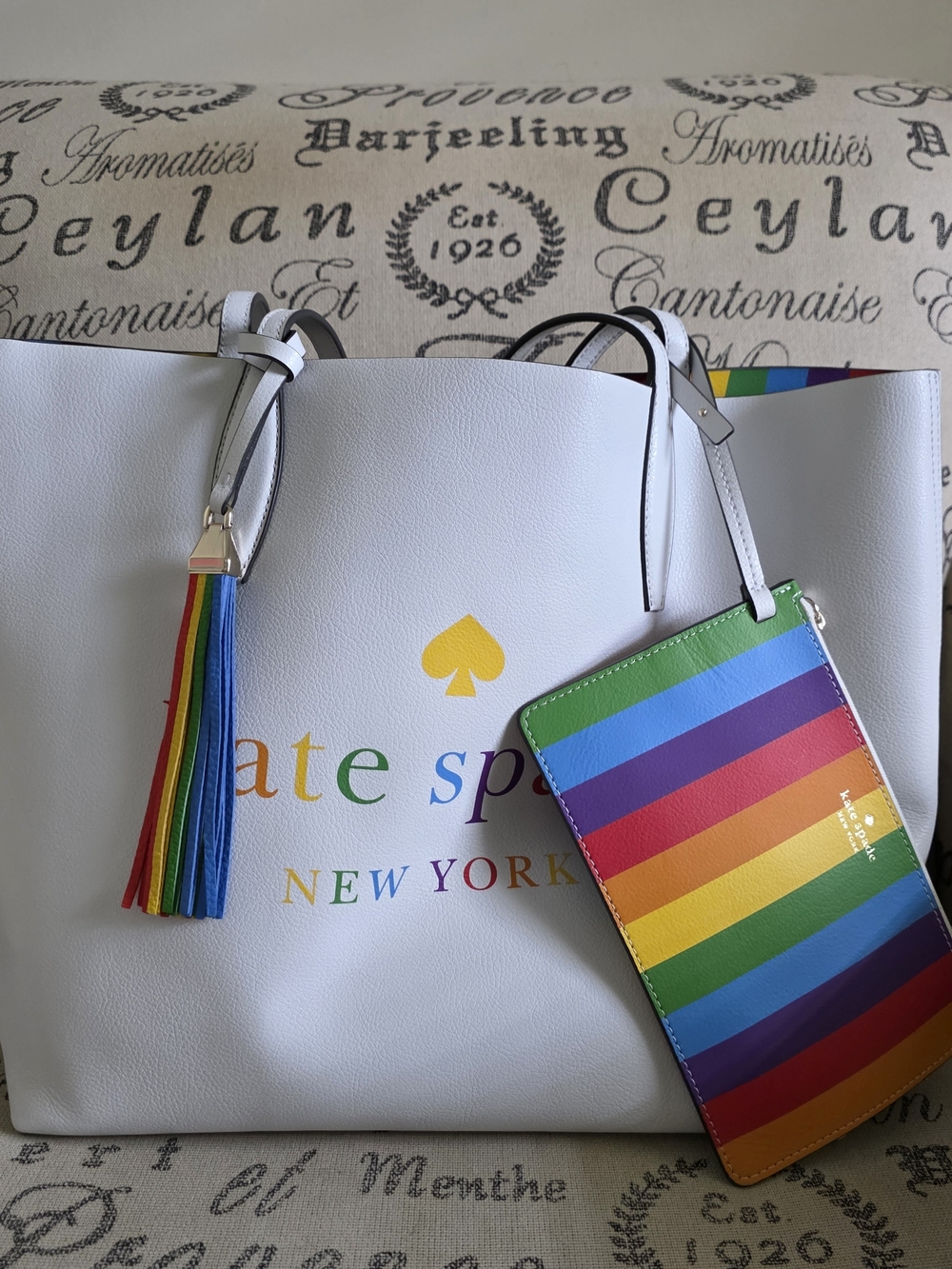 kate spade Pride Reversible Rainbow Tote - Picture 2 of 8